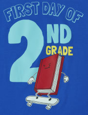Camiseta gráfica de segundo grado para niños