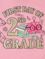 Girls Second Grade Graphic Tee