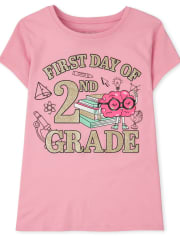 Girls Second Grade Graphic Tee