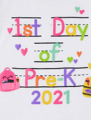 Baby And Toddler Girls Pre-K Graphic Tee