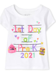 Baby And Toddler Girls Pre-K Graphic Tee