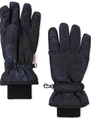 Boys Print Ski Gloves