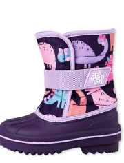 Botas de nieve Dino para niñas pequeñas