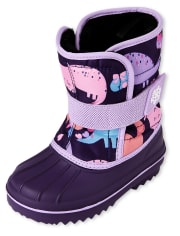 Botas de nieve Dino para niñas pequeñas
