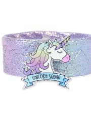 Girls Rainbow Unicorn Slap Bracelet