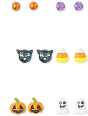 Girls Halloween Earrings 6-Pack