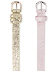 Girls Shimmer Belt 2-Pack