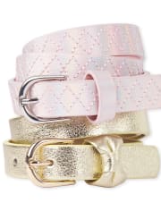 Girls Shimmer Belt 2-Pack
