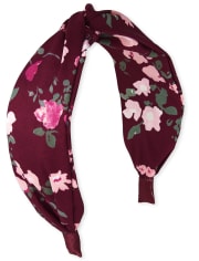 Girls Floral Top Knot Headband