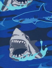 Boys Shark Dude Snug Fit Cotton Pajamas