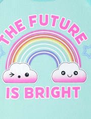 Girls Unicorn Rainbow Snug Fit Cotton Pajamas 2-Pack