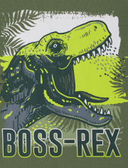 Boys Dino Camo Snug Fit Cotton Pajamas 2-Pack