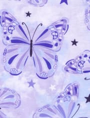 Girls Llama Butterfly Pajamas 2-Pack