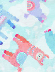 Girls Llama Butterfly Pajamas 2-Pack