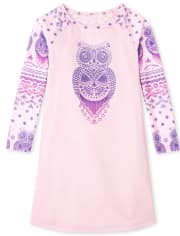 Chemise de nuit hibou pour filles