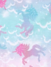 Lot de 2 chemises de nuit papillon et licorne pour filles