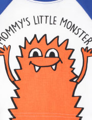 Pijama de algodón de ajuste ceñido para bebés y niños pequeños Little Monster