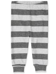 Pijamas de algodón ajustados con perezosos para bebés y niños pequeños