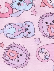 Baby And Toddler Girls Cute Snug Fit Cotton Pajamas