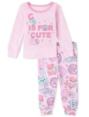 Baby And Toddler Girls Cute Snug Fit Cotton Pajamas