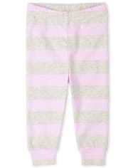 Baby And Toddler Girls Sloth Snug Fit Cotton Pajamas