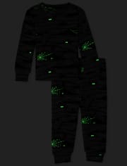 Unisex Baby And Toddler Matching Family Glow Mummy's Favorite Snug Fit Cotton Pajamas