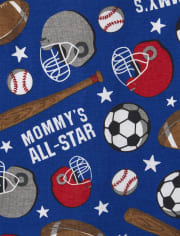 Baby And Toddler Boys Sports Snug Fit Cotton One Piece Pajamas