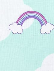 Baby And Toddler Girls Unicorn Cloud Snug Fit Cotton Pajamas 2-Pack