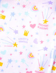 Baby And Toddler Girls Princess Snug Fit Cotton Pajamas 2-Pack