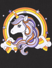 Baby And Toddler Girls Halloween Unicorn Snug Fit Cotton Pajamas