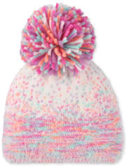 Girls Confetti Pom Pom Beanie
