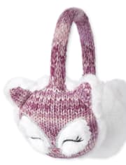 Girls Owl Ear Muffs