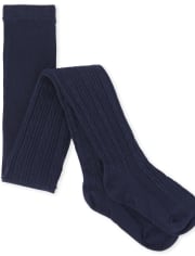 Girls Cable Knit Tights