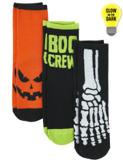 Paquete de 3 calcetines unisex para niños de Halloween