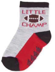 Lot de 6 chaussettes de sport mi-longues pour tout-petit garçon
