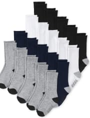 Toddler Boys Crew Socks 20-Pack