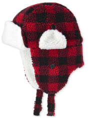 Unisex Adult Matching Family Buffalo Plaid Trapper Hat