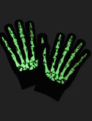 Boys Glow Skeleton Texting Gloves 2-Pack
