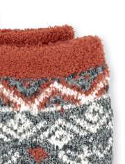 Lot de 2 paires de chaussettes douillettes assorties à carreaux Buffalo unisexe pour tout-petits