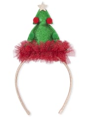 Girls Christmas Tree Headband