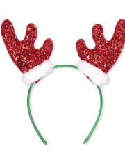 Girls Sequin Reindeer Light Up Headband