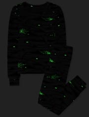 Unisex Kids Matching Family Glow Mummy's Favorite Snug Fit Cotton Pajamas