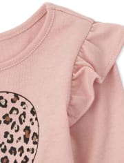 Toddler Girls Leopard Ruffle 4-Piece Set