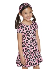 Baby And Toddler Girls Leopard Cut Out Everyday Dress