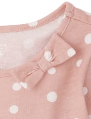 Baby And Toddler Girls Dot Bow Everyday Dress