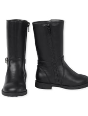 Toddler Girls Heart Buckle Tall Boots