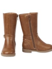 Bottes hautes à boucle cœur pour toute-petite fille