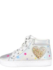 Zapatillas altas Shakey Heart para niña