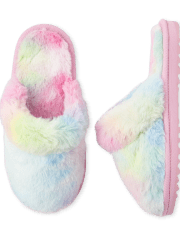 Pantuflas con efecto tie dye para niñas