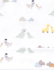 Baby Boys Transportation Knotted Hat And Mittens 6-Piece Set